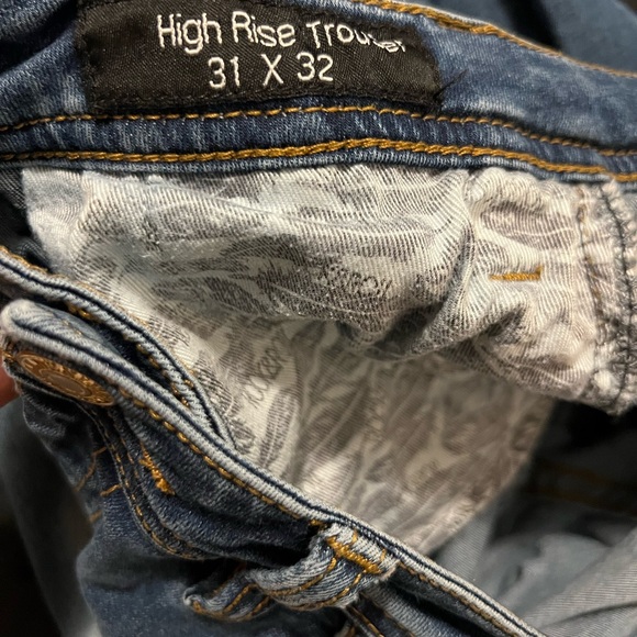 Rock & Roll Cowgirl Blue Flare Jeans High Rise made 100 cotton - Picture 10 of 11